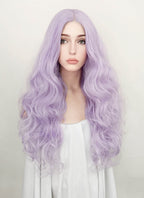 Critical Role Imogen Temult Pastel Purple Wavy Lace Front Synthetic Wig LF5110