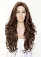 Brunette Wavy Lace Front Synthetic Wig LF5150