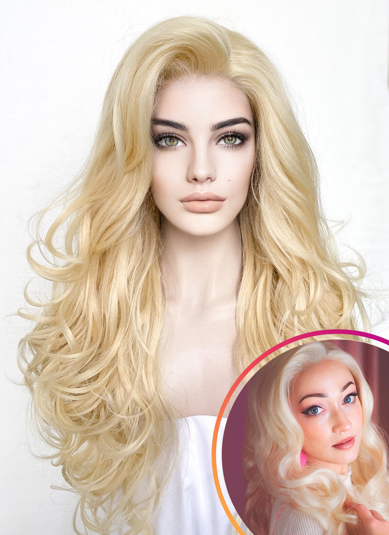 Blonde Wavy Lace Front Synthetic Wig LF5156