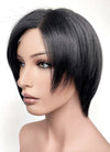 Resident Evil Ada Wong Jet Black Straight Bob Lace Front Synthetic Wig LF6038