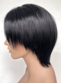 Resident Evil Ada Wong Jet Black Straight Bob Lace Front Synthetic Wig LF6038