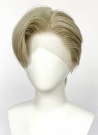 Ash Blonde Straight Lace Front Synthetic Men's Wig LF6047A