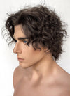 Dune 2 Paul Atreides Brunette Curly Lace Front Synthetic Men's Wig LF6053