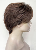 Brunette Straight Lace Front Synthetic Men's Wig LF6096