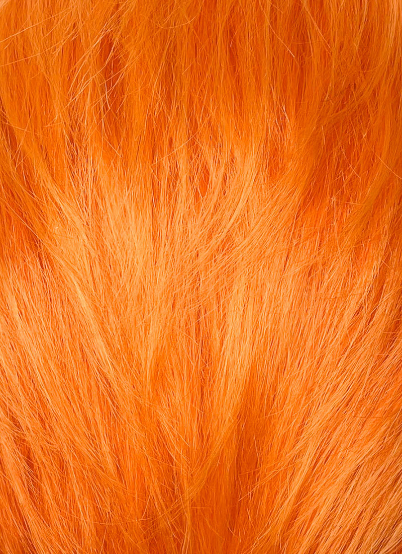 Mixed Orange Straight Lace Front Synthetic Men's Wig LF6110