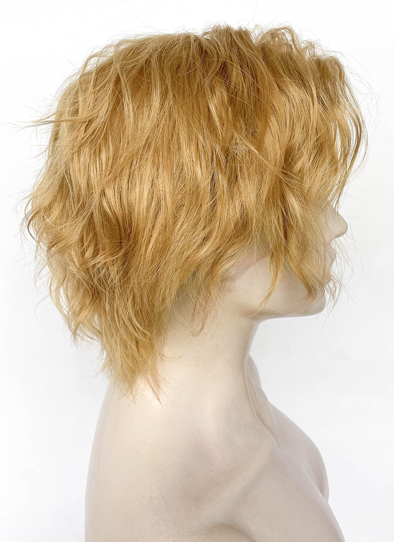 Golden Blonde Wavy Lace Front Synthetic Wig LF6112