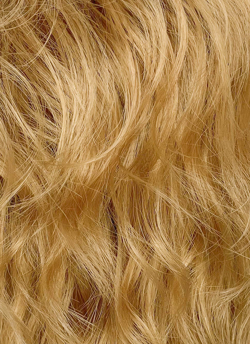 Golden Blonde Wavy Lace Front Synthetic Wig LF6112