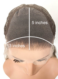 Balayage Blonde Mixed Brown Wavy Lace Front Kanekalon Synthetic Wig LF6119