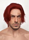 One Piece Figarland Shanks Auburn Wavy Lace Front Synthetic Men's Wig LF6120