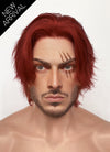One Piece Figarland Shanks Auburn Wavy Lace Front Synthetic Men's Wig LF6120