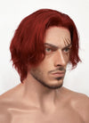 One Piece Figarland Shanks Auburn Wavy Lace Front Synthetic Men's Wig LF6120