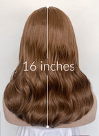 M3GAN 2.0 M3gan Chestnut Brown Wavy Lace Front Synthetic Hair Wig LF6137