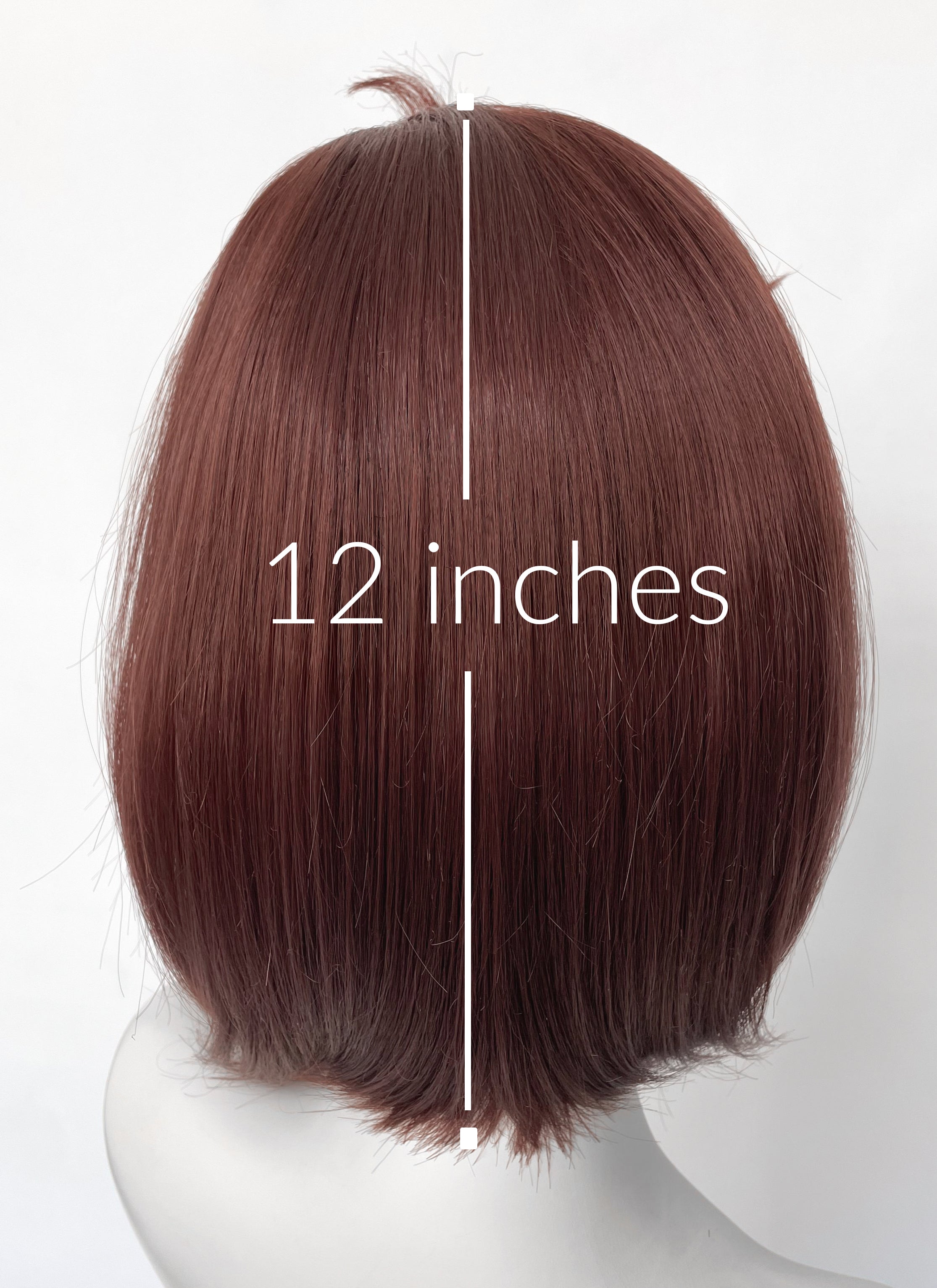 DAN DA DAN Momo Ayase Brunette Straight Bob Lace Front Synthetic Wig LF6139
