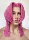 KPop Demon Hunters Saja Boys Romance Yaki Hot Pink Straight Lace Front Synthetic Men's Wig LF6141