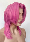 KPop Demon Hunters Saja Boys Romance Yaki Hot Pink Straight Lace Front Synthetic Men's Wig LF6141