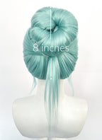 Pastel Green Braided Yaki Lace Front Synthetic Hair Wig LF6152A