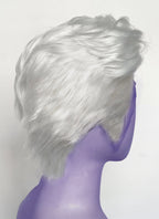 Critical Role Essek Thelyss White Straight Lace Front Synthetic Men's Wig LF6175