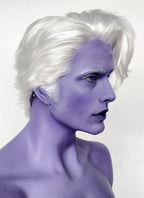 Critical Role Essek Thelyss White Wavy Lace Front Synthetic Men's Wig LF6176