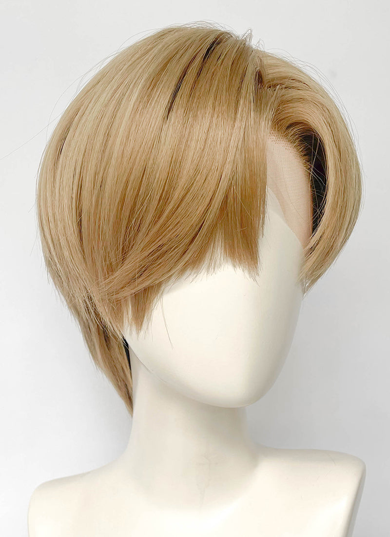 BEASTARS Louis Mixed Blonde Straight Lace Front Synthetic Men's Wig LF6185
