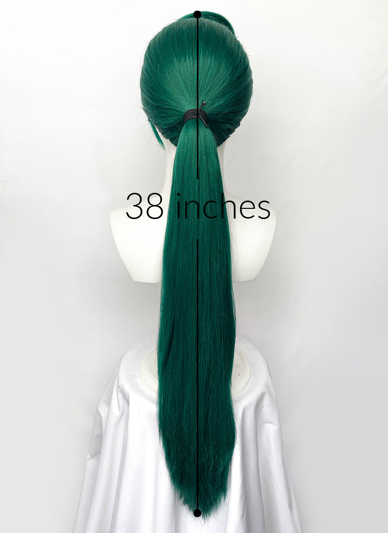 Pokémon Scarlet Pokémon Violet Rika Green Ponytail Lace Front Wig LF6187