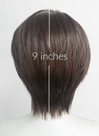 Final Fantasy VIII Squall Leonhart Brunette Straight Lace Front Synthetic Men's Wig LF6189