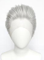 Devil May Cry Vergil Straight Silver Grey Lace Front Synthetic Men's Wig LF6192