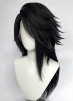 Final Fantasy Vincent Valentine Black Straight Lace Front Synthetic Men's Wig LF6198