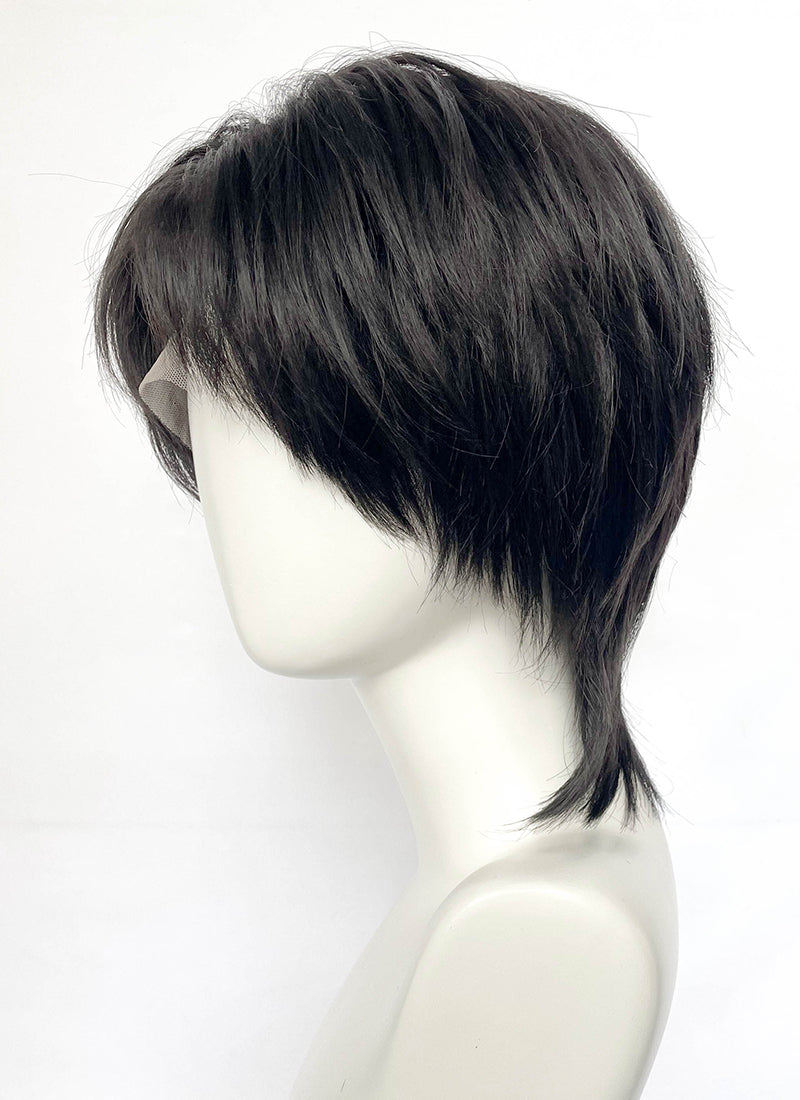 Black Straight Lace Front Synthetic Hair Wig LF6201