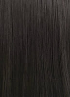 Straight Yaki Natural Black Lace Front Synthetic Wig LF701A