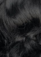 Snow White 1937 Jet Black Wavy Bob Lace Front Synthetic Wig LF8040