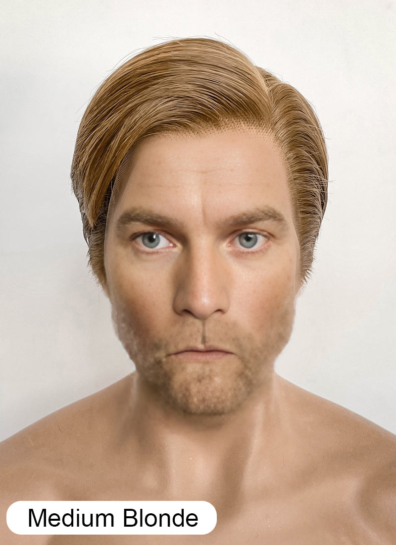 Star Wars Obi-Wan Kenobi Medium Blonde Straight Lace Front Synthetic Men's Wig LF8045