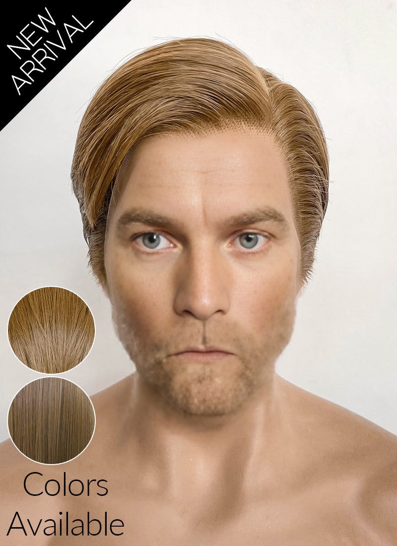 Star Wars Obi-Wan Kenobi Medium Blonde Straight Lace Front Synthetic Men's Wig LF8045