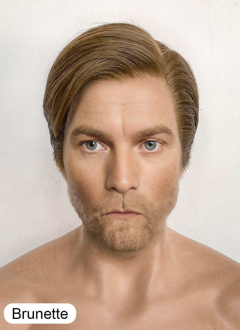 Star Wars Obi-Wan Kenobi Medium Blonde Straight Lace Front Synthetic Men's Wig LF8045