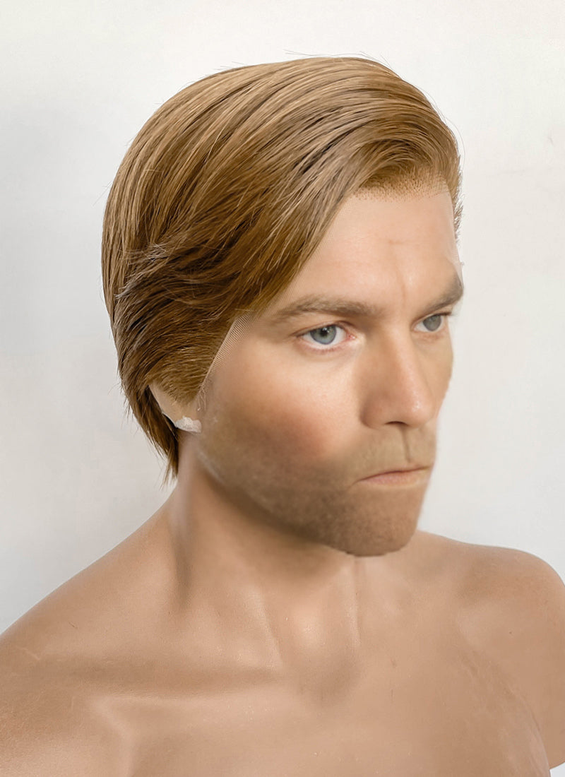 Star Wars Obi-Wan Kenobi Medium Blonde Straight Lace Front Synthetic Men's Wig LF8045