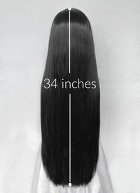 Demon Slayer: Kimetsu no Yaiba Kanae Kocho Yaki Natural Black Straight Lace Front Synthetic Wig LF8050