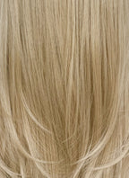 Ash Blonde Straight Lace Front Kanekalon Synthetic Hair Wig With Fuffy Bang LF8051