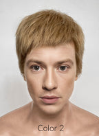 The Fantastic Four Human Torch Johnny Storm Golden Blonde Straight Yaki 13" x 6" Lace Top Synthetic Men's Wig LF8071