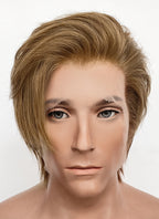 Medium Blonde Straight Lace Front Synthetic Men's Wig NM022