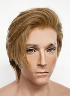 Medium Blonde Straight Lace Front Synthetic Men's Wig NM022