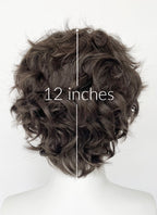 Brunette Wavy Lace Front Synthetic Men's Wig LF8082