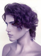 Critical Role The Mighty Nein Mollymauk Tealeaf Purple Wavy Lace Front Synthetic Men's Wig LF8094