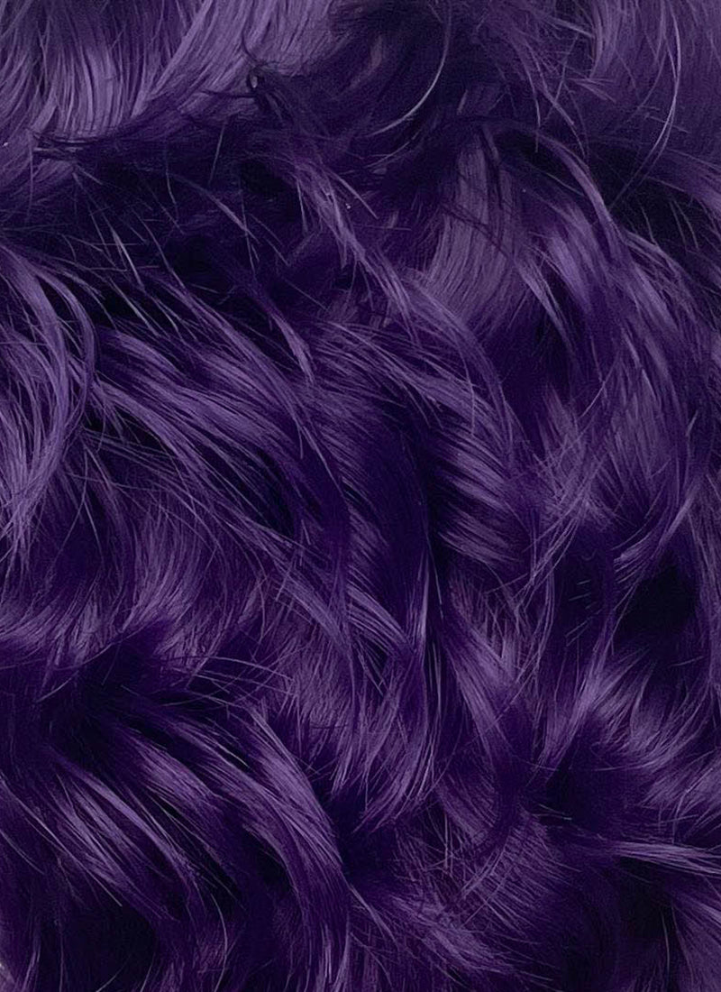 Critical Role The Mighty Nein Mollymauk Tealeaf Purple Wavy Lace Front Synthetic Men's Wig LF8094