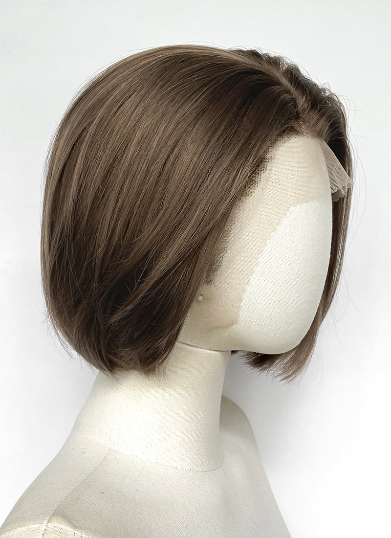 Resident Evil Jill Valentine Brunette Straight Bob Lace Front Synthetic Wig LF8114