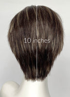Resident Evil Requiem Leon S. Kennedy Brunette Blonde Straight Lace Front Synthetic Men's Wig LF8116
