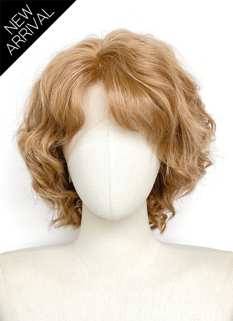 Golden Blonde Wavy Lace Front Synthetic Wig LF8125