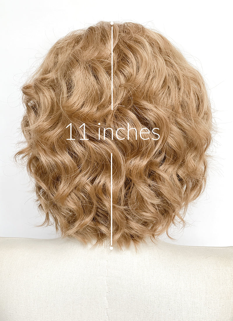 Golden Blonde Wavy Lace Front Synthetic Wig LF8125