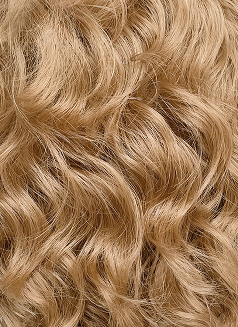 Golden Blonde Wavy Lace Front Synthetic Wig LF8125