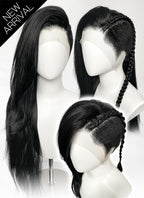 Long Lace Front Wig with Shaved Side -  3 Styles Available | Multiple Colors | Free 2 Wig Caps Included LF8126
