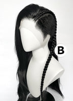 Long Lace Front Wig with Shaved Side -  3 Styles Available | Multiple Colors | Free 2 Wig Caps Included LF8126