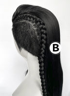 Long Lace Front Wig with Shaved Side -  3 Styles Available | Multiple Colors | Free 2 Wig Caps Included LF8126